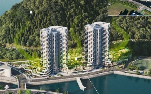 이기대 아파트 새 조감도/아이에스 동서 제공