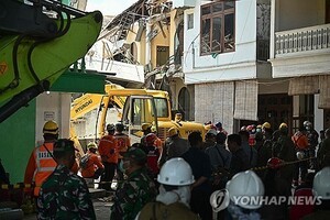 인니 기숙학교 붕괴 사고 매몰자 91명으로 늘어…"생존자 있어"